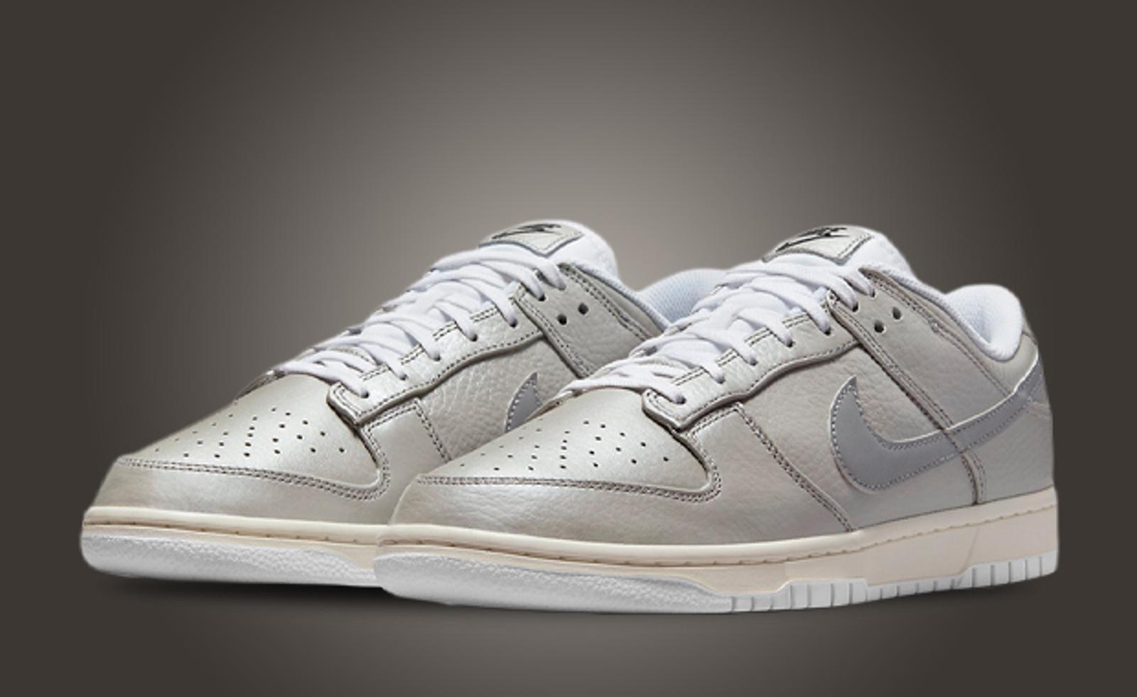 This Nike Dunk Low Gets A Metallic Silver Coating