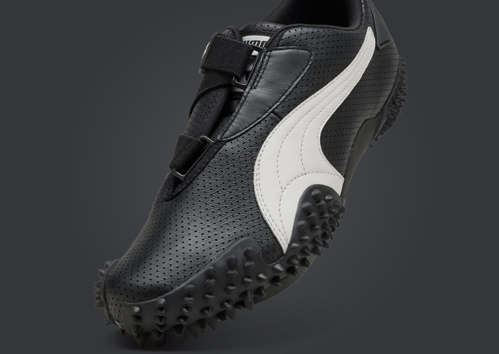 Puma Mostro Perforated Leather Black White Detail