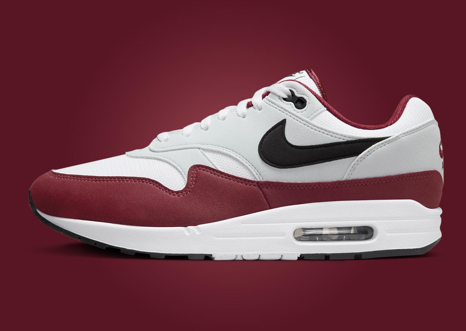 Nike Air Max 1 Dark Team Red Lateral