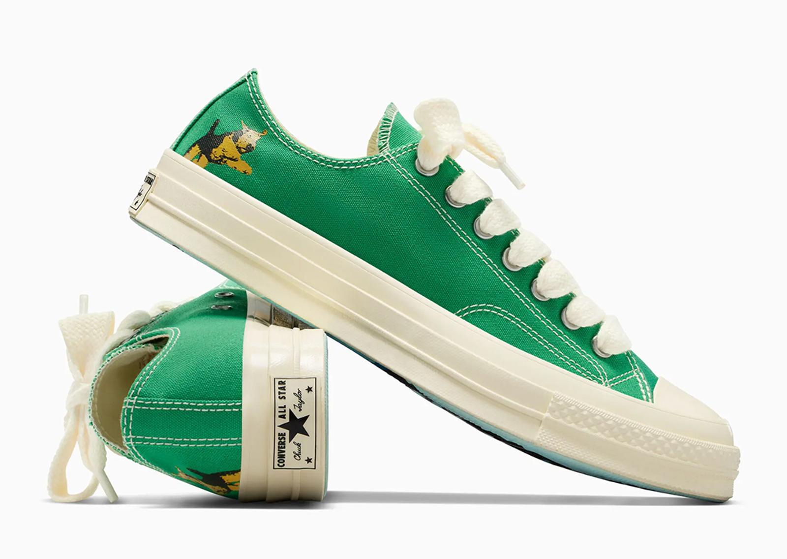 Golf le FLEUR* x Converse Chuck 70 Ox Darryl On The Greens Lateral and Heel