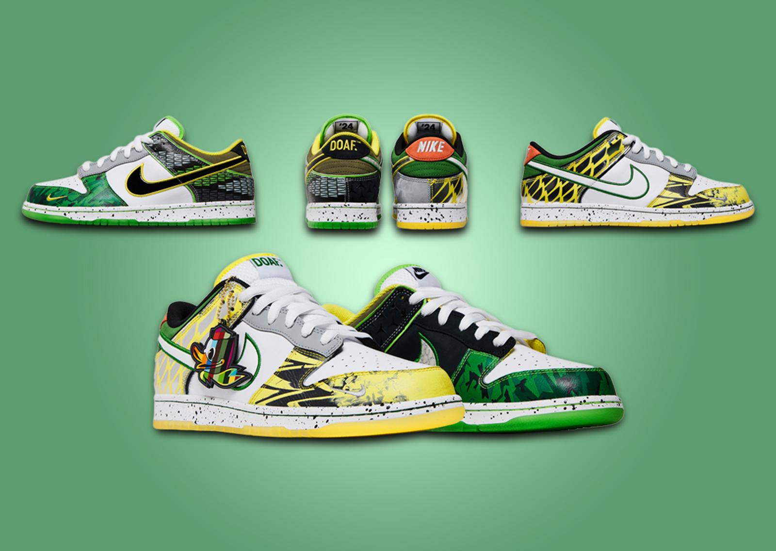 DOAF x Nike Dunk Low What The Ducks of a Feather Away Angle