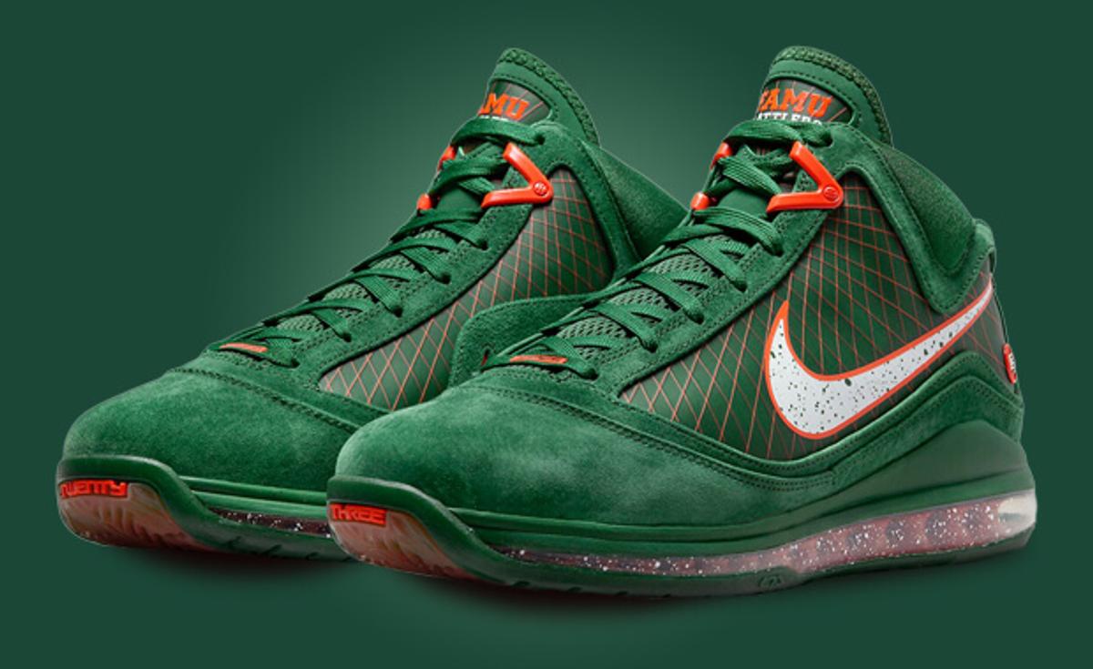 The FAMU x Nike LeBron 7 Gorge Green Releases In June