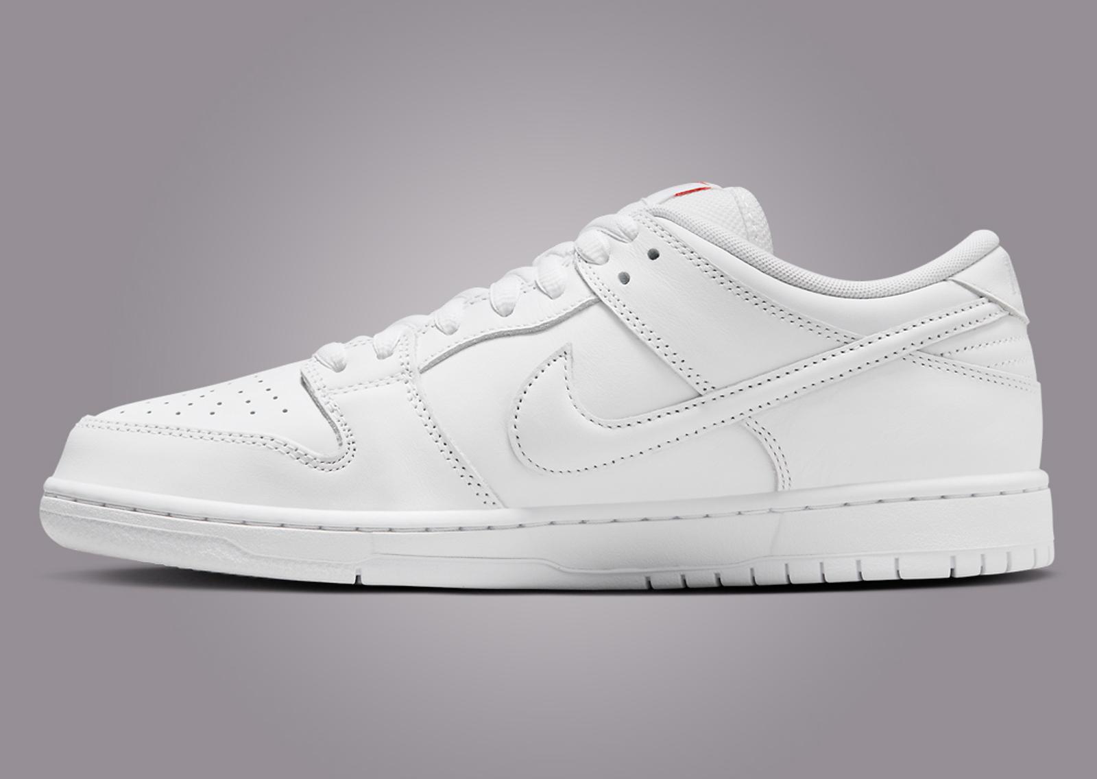 Nike SB Dunk Low ISO Triple White Medial