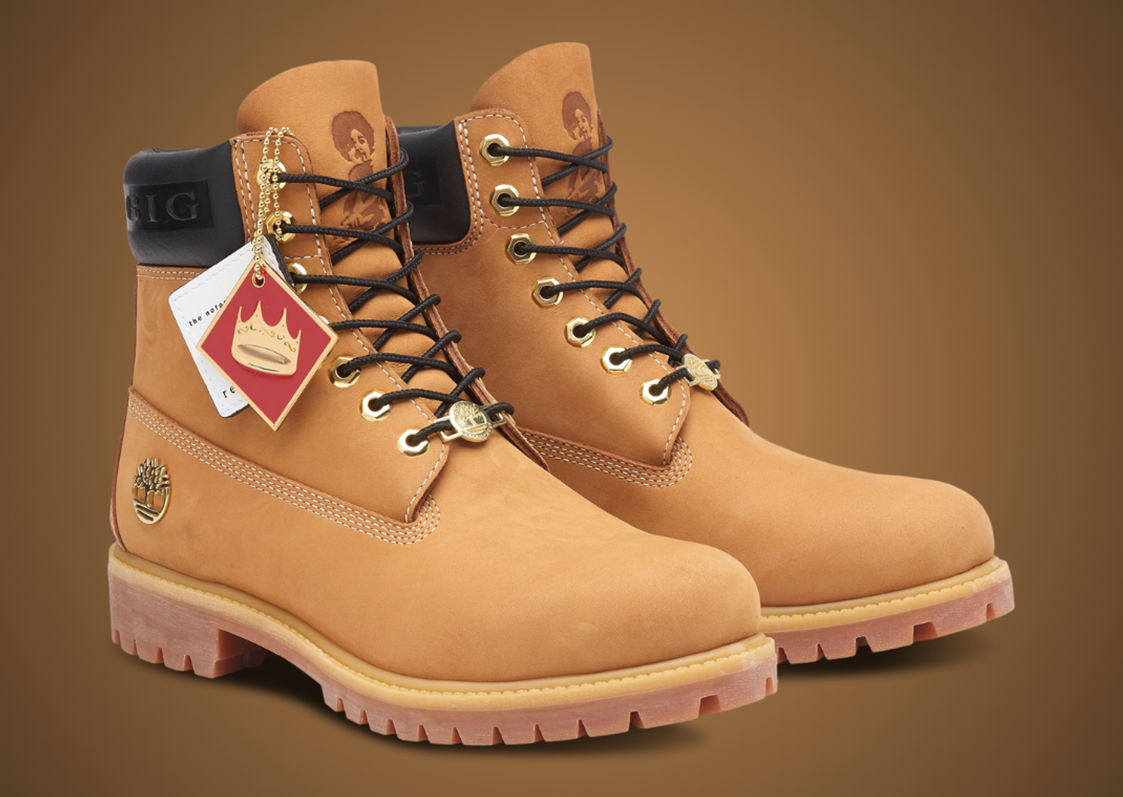 The Notorious B.I.G. x Timberland 6-inch Premium Boot Wheat Angle