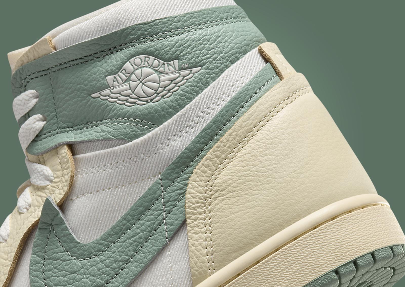 Air Jordan 1 High MM Legend Sand Jade Smoke (W) Heel Detail