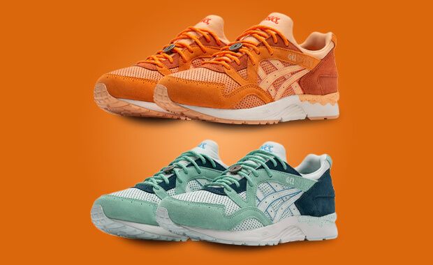 Asics' Gel-Lyte V Seafoam & Bengal Orange Add a Japanese Coin