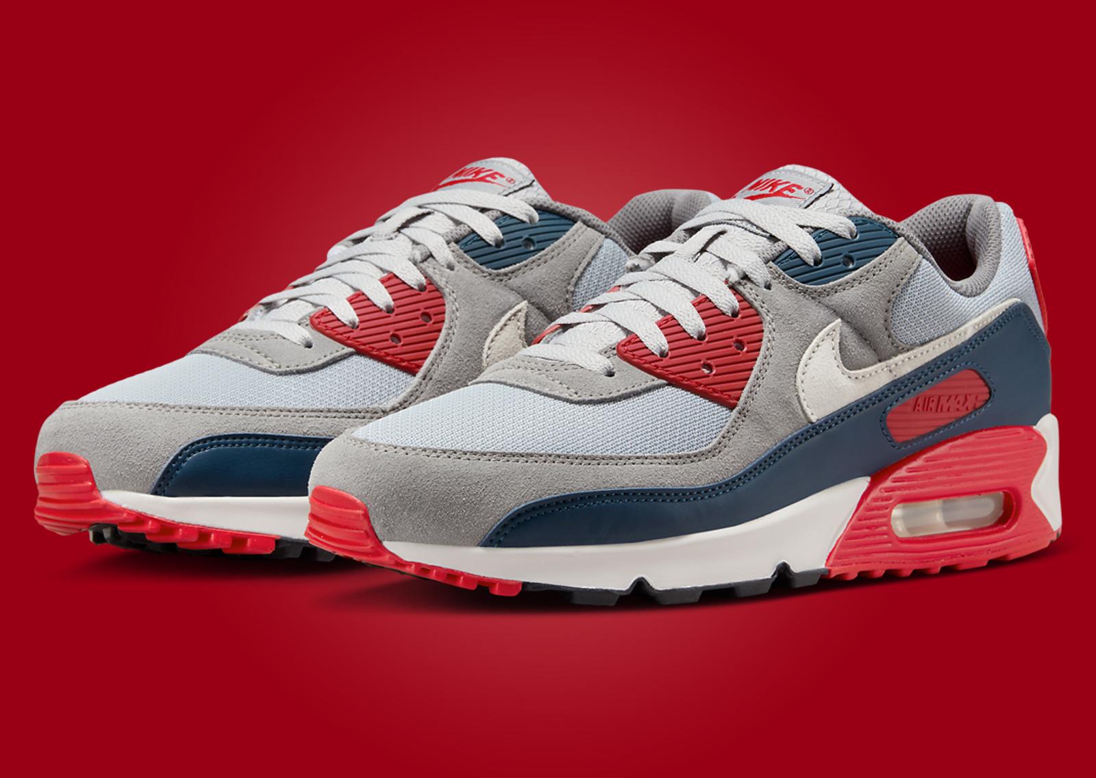 Nike Air Max 90 USA Grey Angle