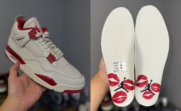 Air Jordan 4 Retro Pale Ivory Sierra Red (W)
