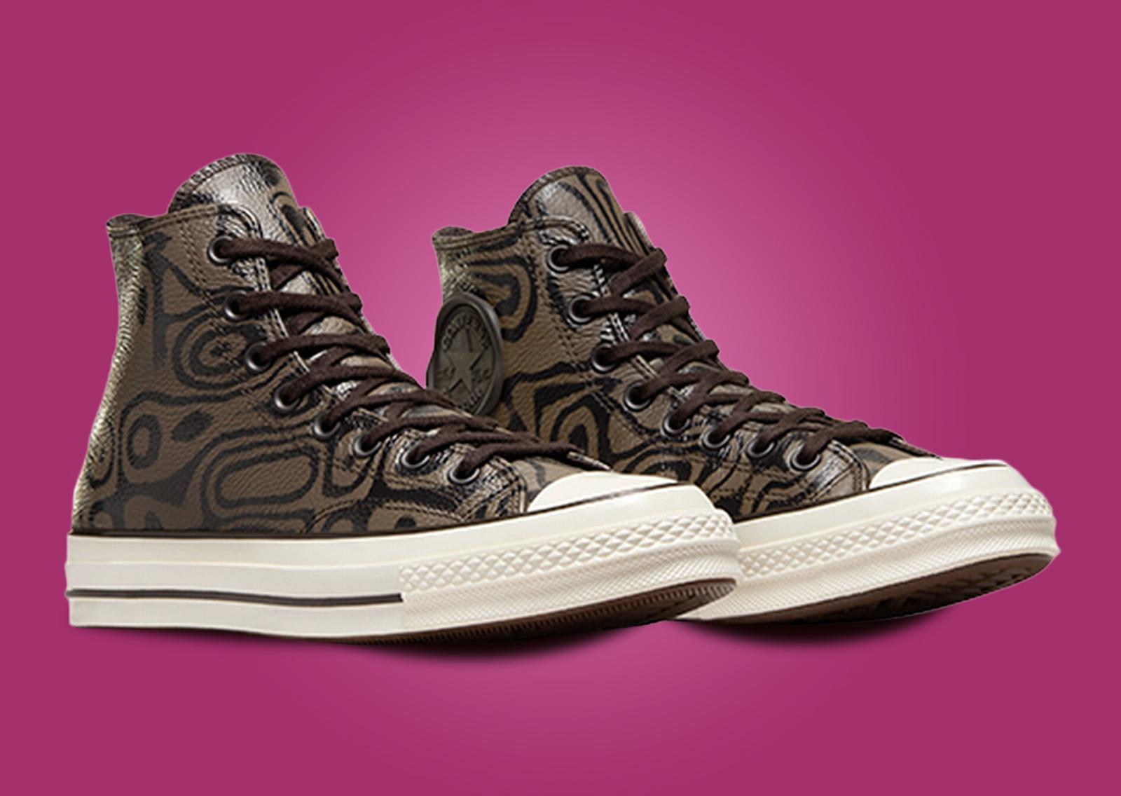 Willy Wonka x Converse Chuck 70 Chocolate Swirl Angle