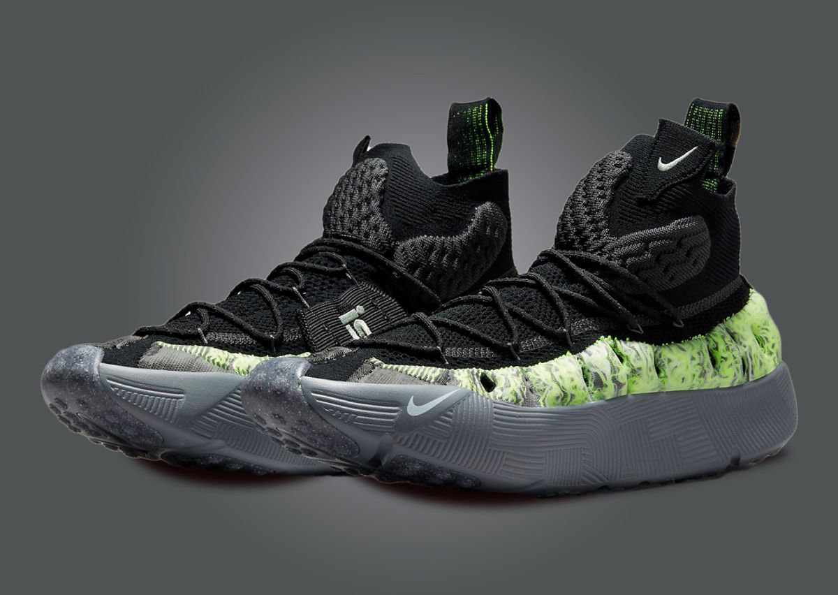 Nike flyknit black and green Outlet