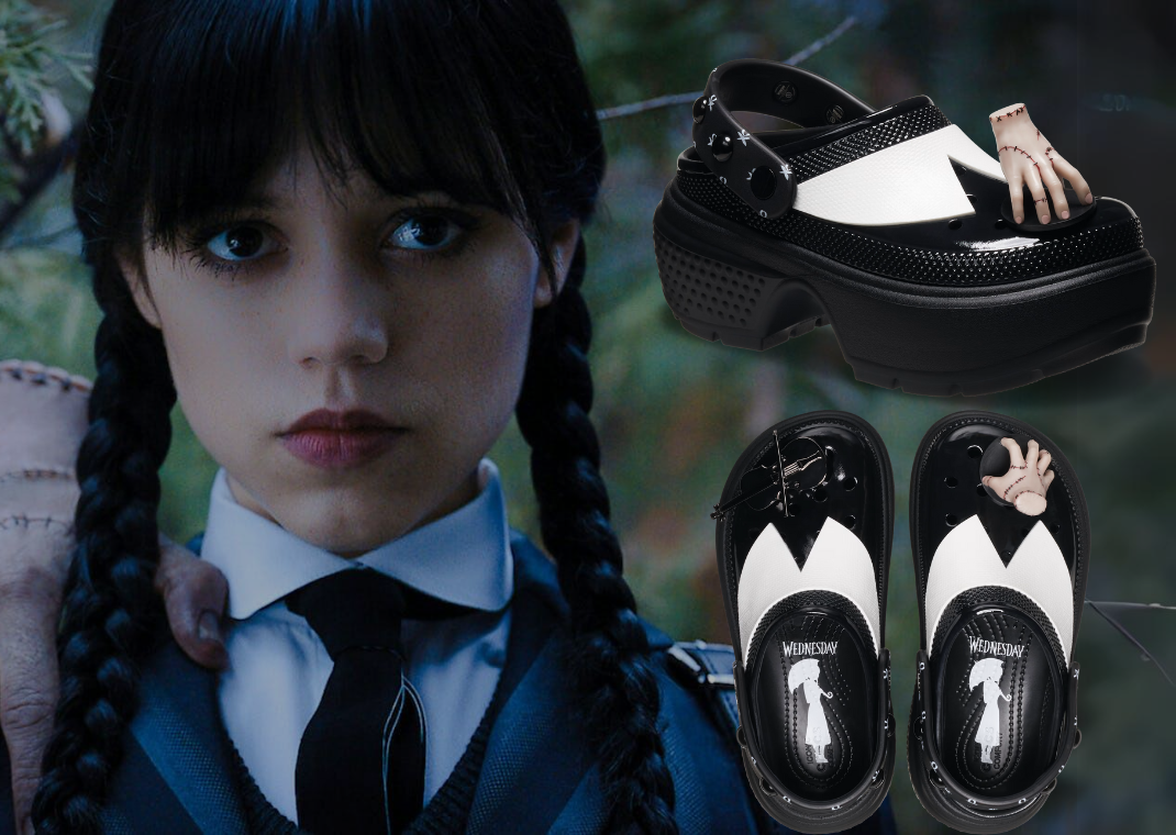 The Crocs Stomp Clog Wednesday Addams Releases Tomorrow