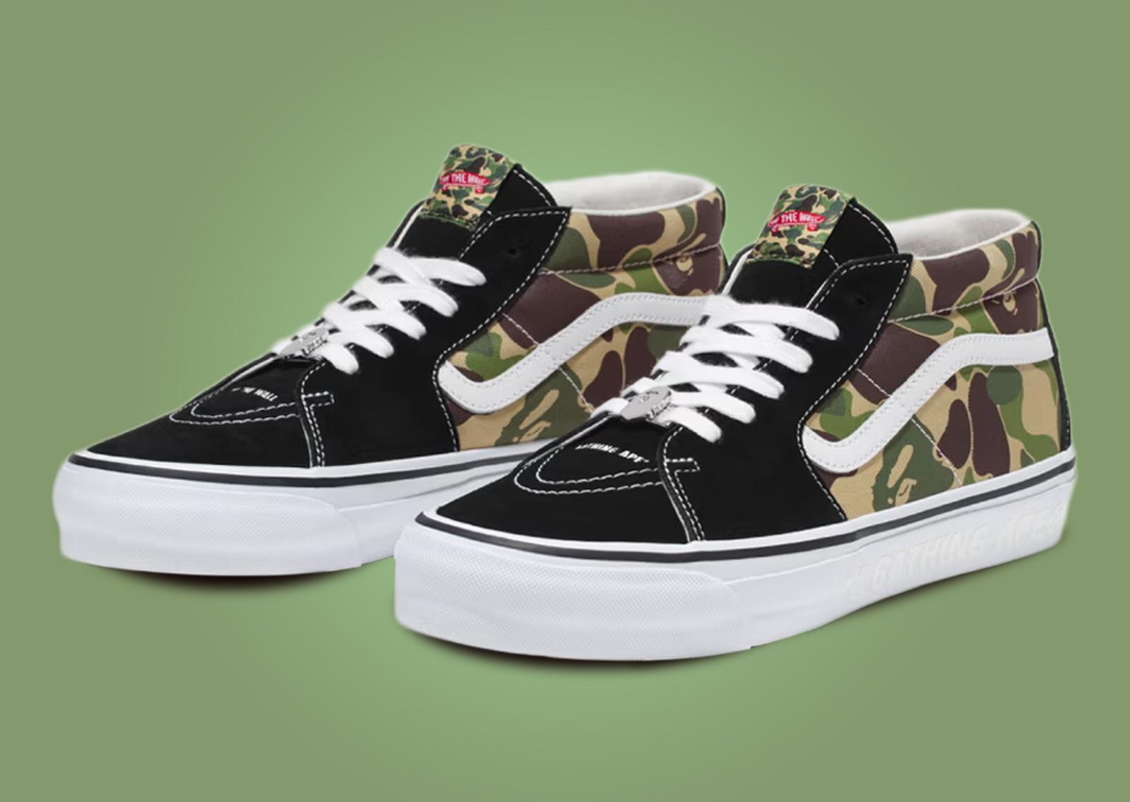 BAPE x Vans Sk8-Mid Angle