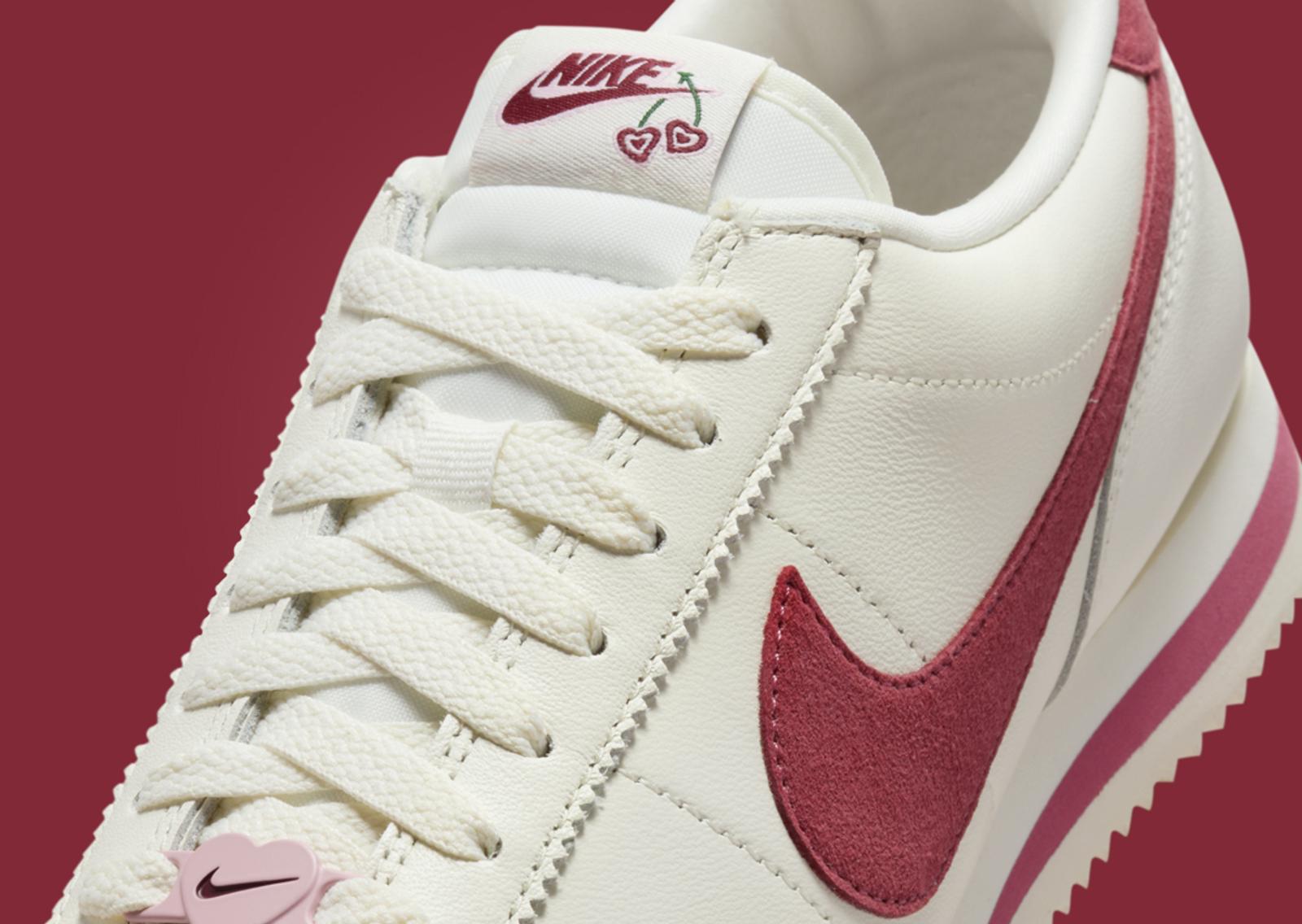 Nike Cortez Valentine's Day 2024 Tongue Detail