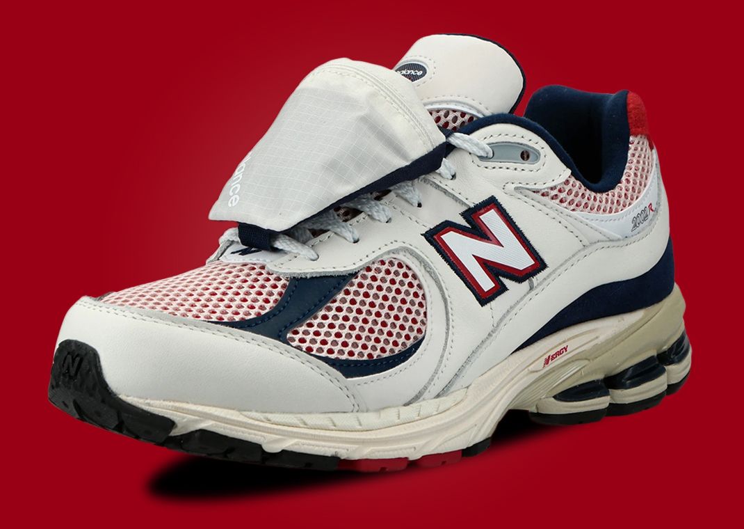 Store Your Secret Stash With The New Balance 2002R White Red Navy