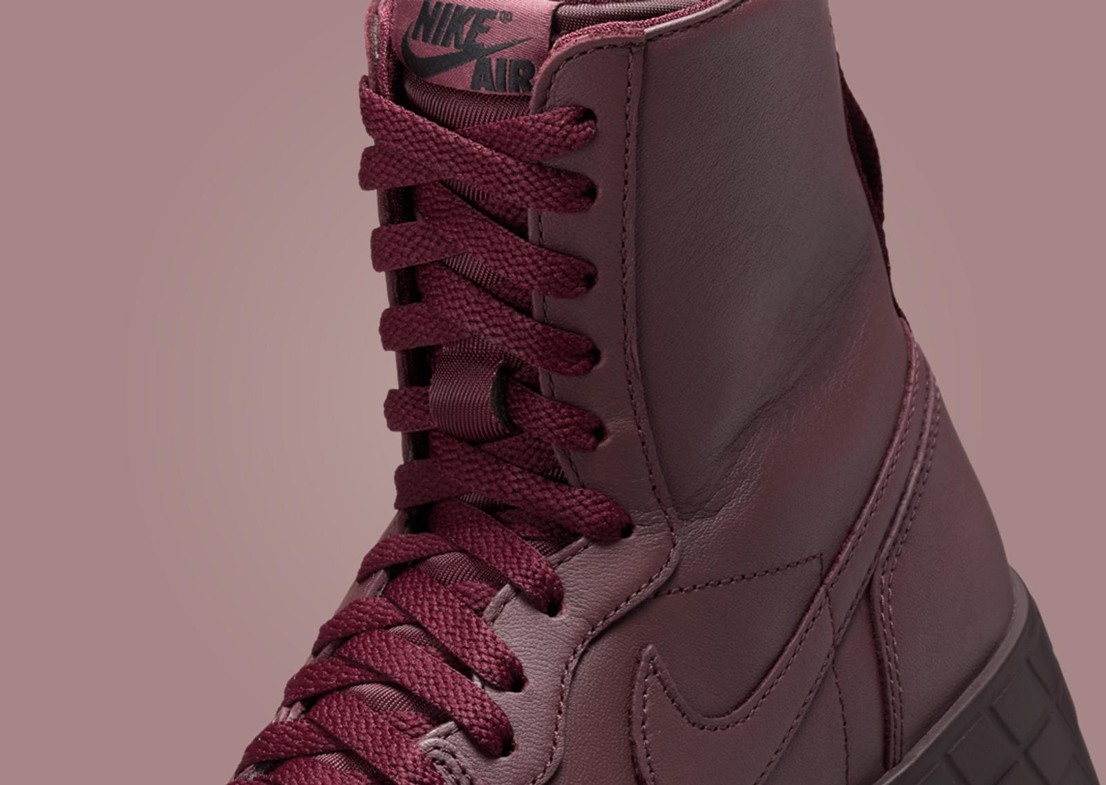 Air Jordan 1 Brooklyn Boot Burgundy Crush (W) Tongue