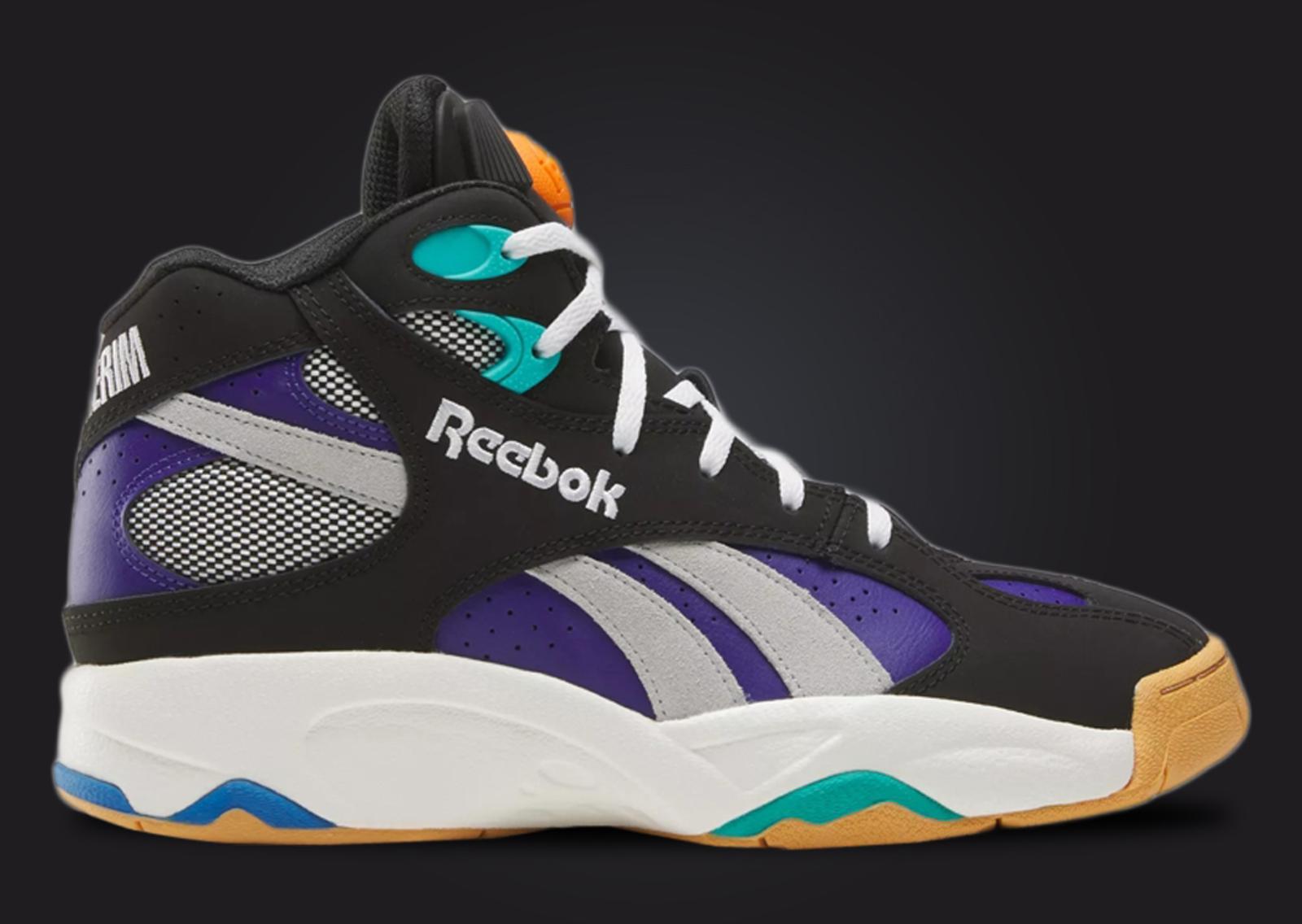 Reebok ATR Pump Vertical Core Black Bold Purple Lateral