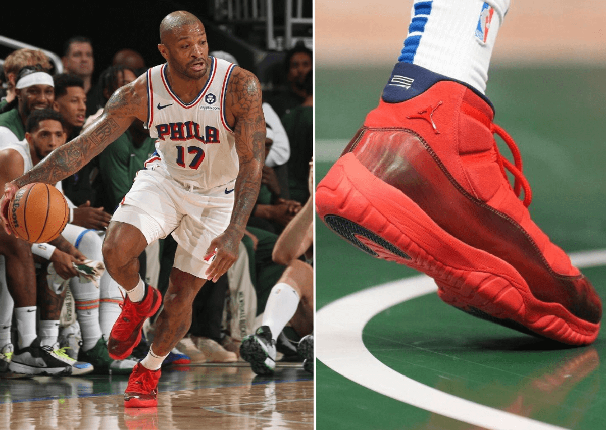 PJ Tucker Wears Ultra Rare Air Jordan 11 Red Sox PE