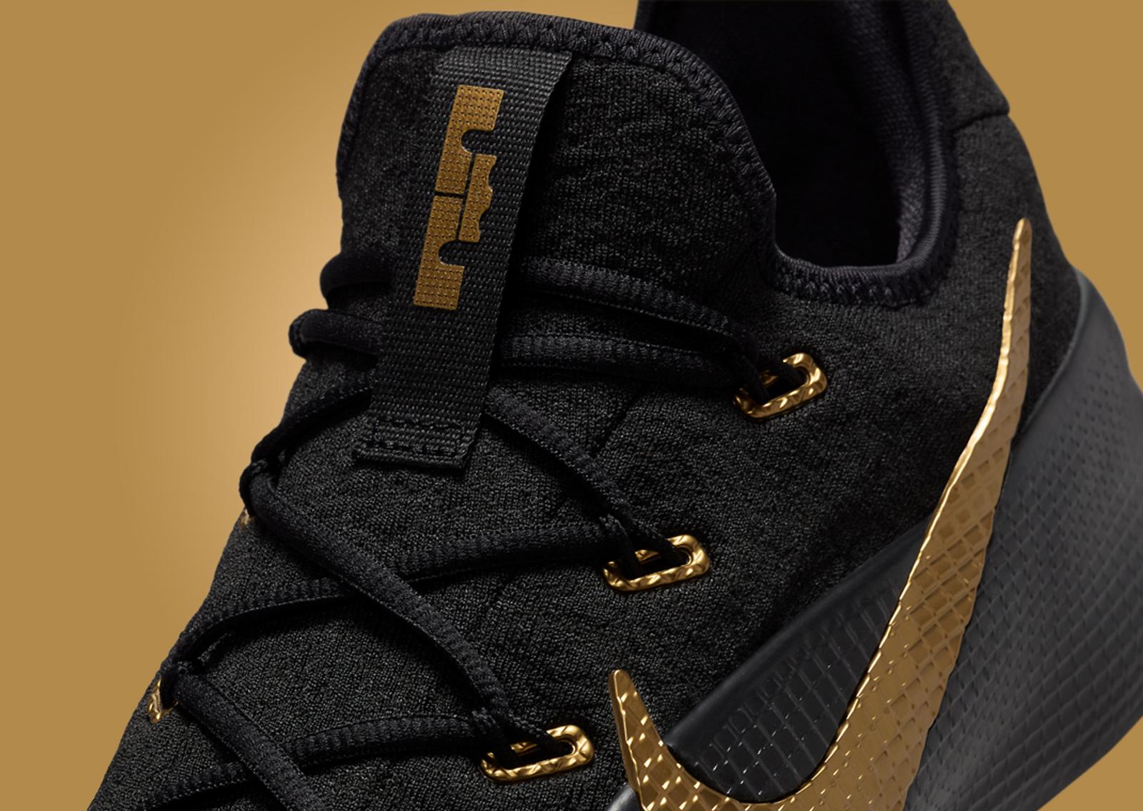 Nike LeBron TR 1 Black Gold Detail