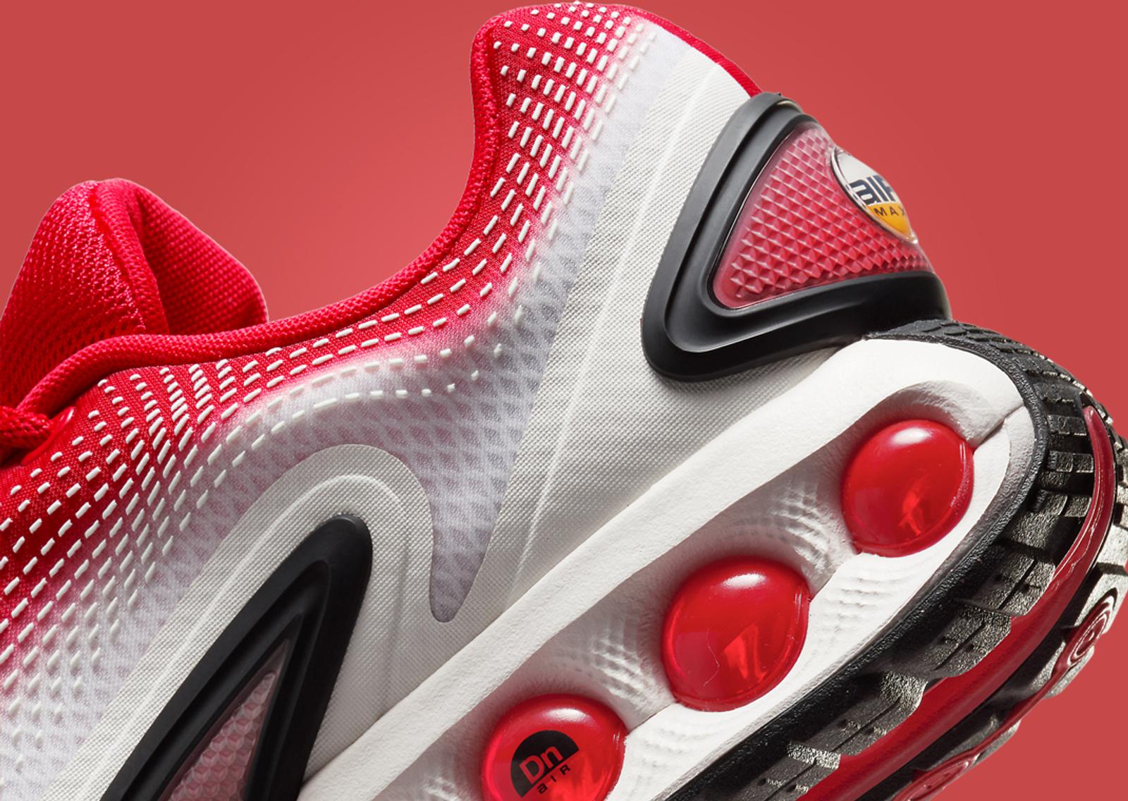 Nike Air Max DN SE University Red Phantom Heel Detail