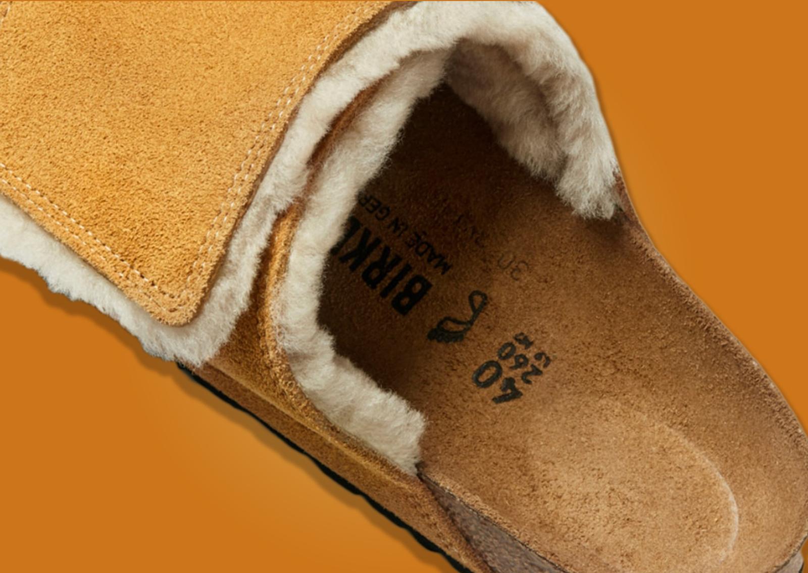 Stussy x Birkenstock Cozy Solana Sandal Caramel Footbed