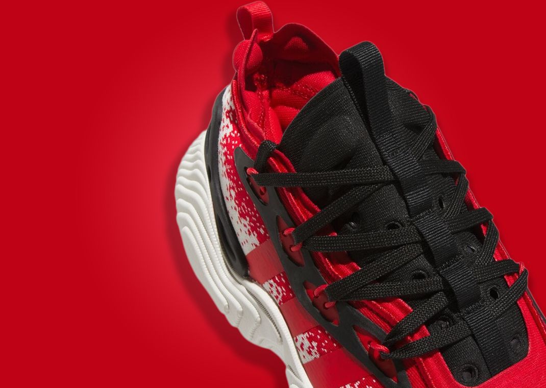The adidas Trae Young 3 White Red Releases February 2024