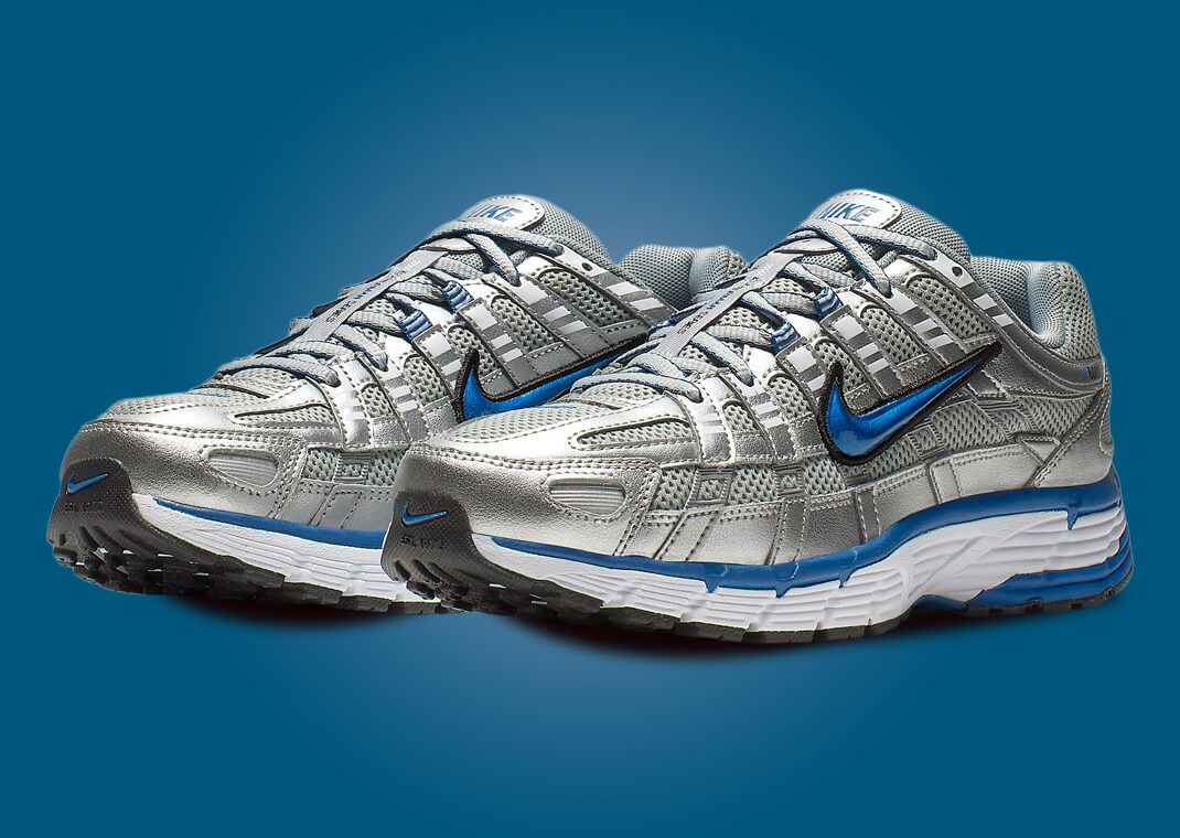 Nike p 6000 blue silver sale