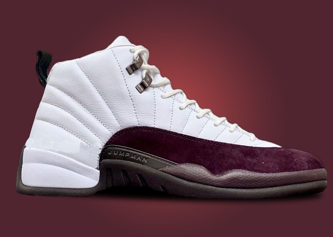 Burgundy and store white 12s