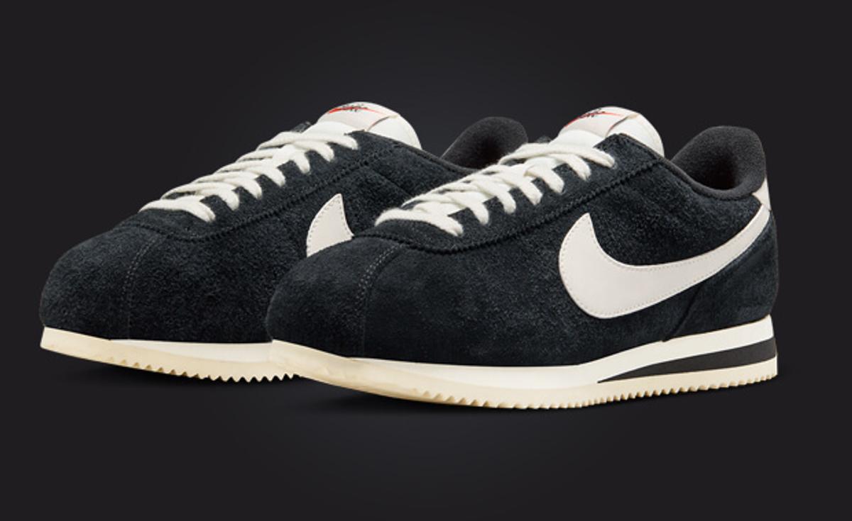 This Nike Cortez Vintage Comes in Black Sail