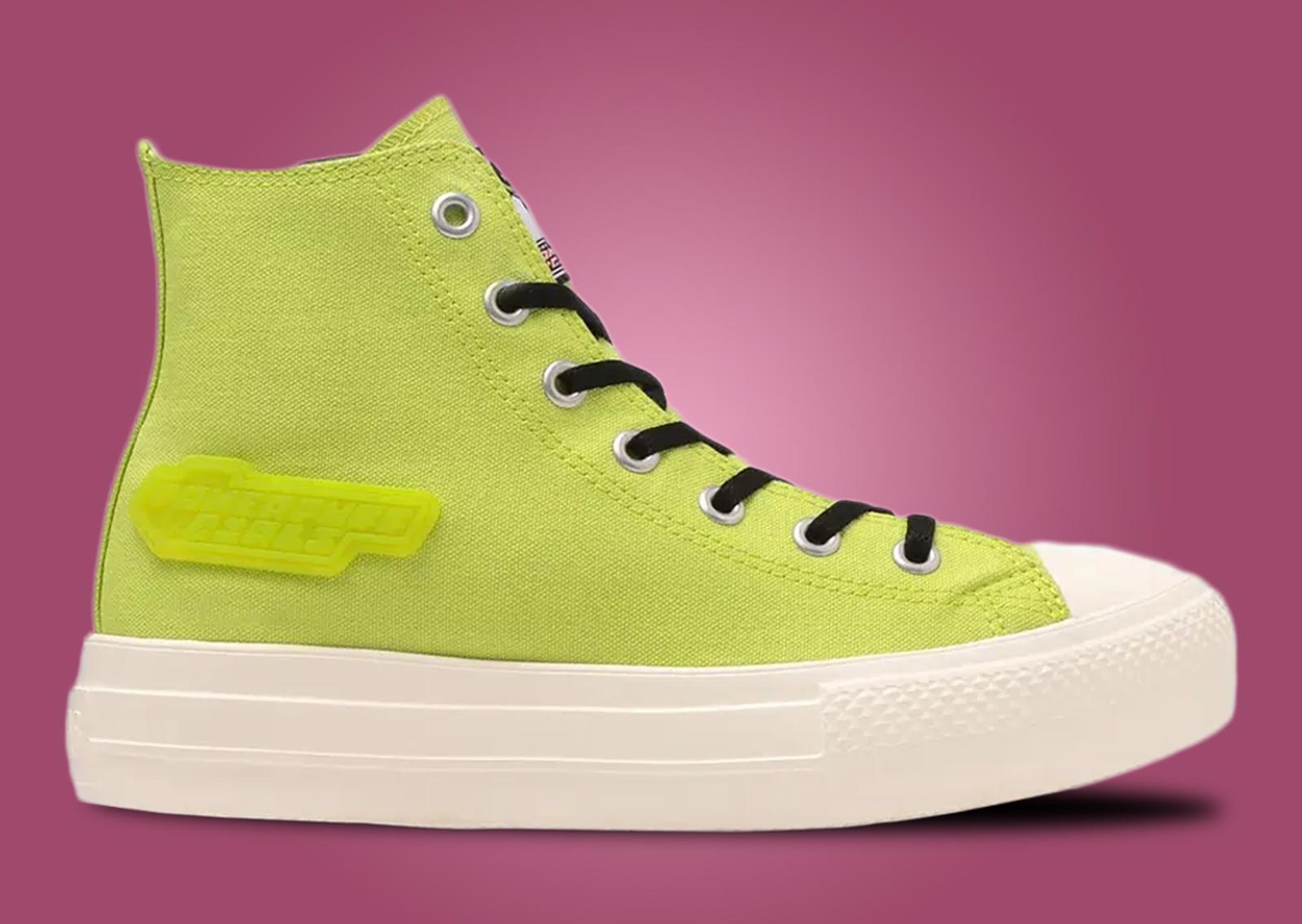 The Powerpuff Girls x Converse All-Star Light PLTS Hi Buttercup (GS) Lateral