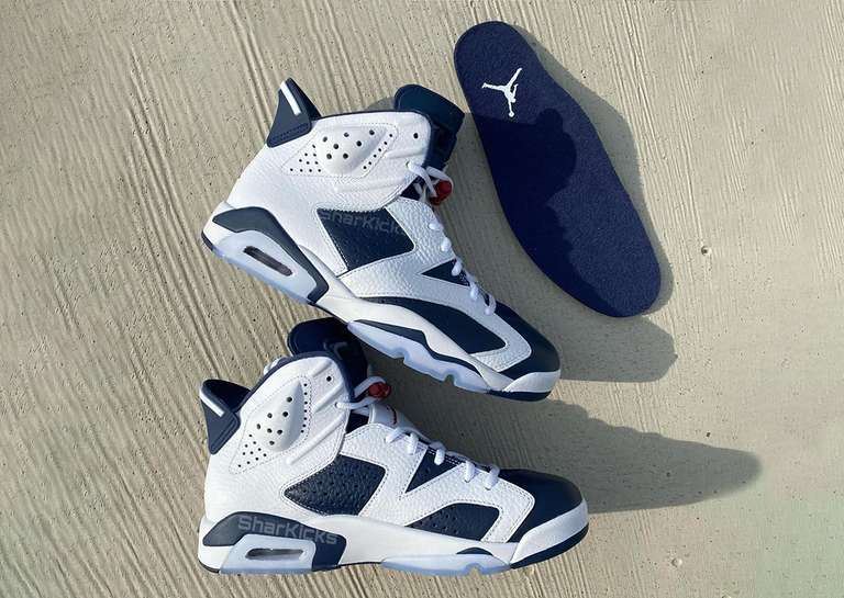 Air Jordan 6 Retro Olympic Lateral and Insole
