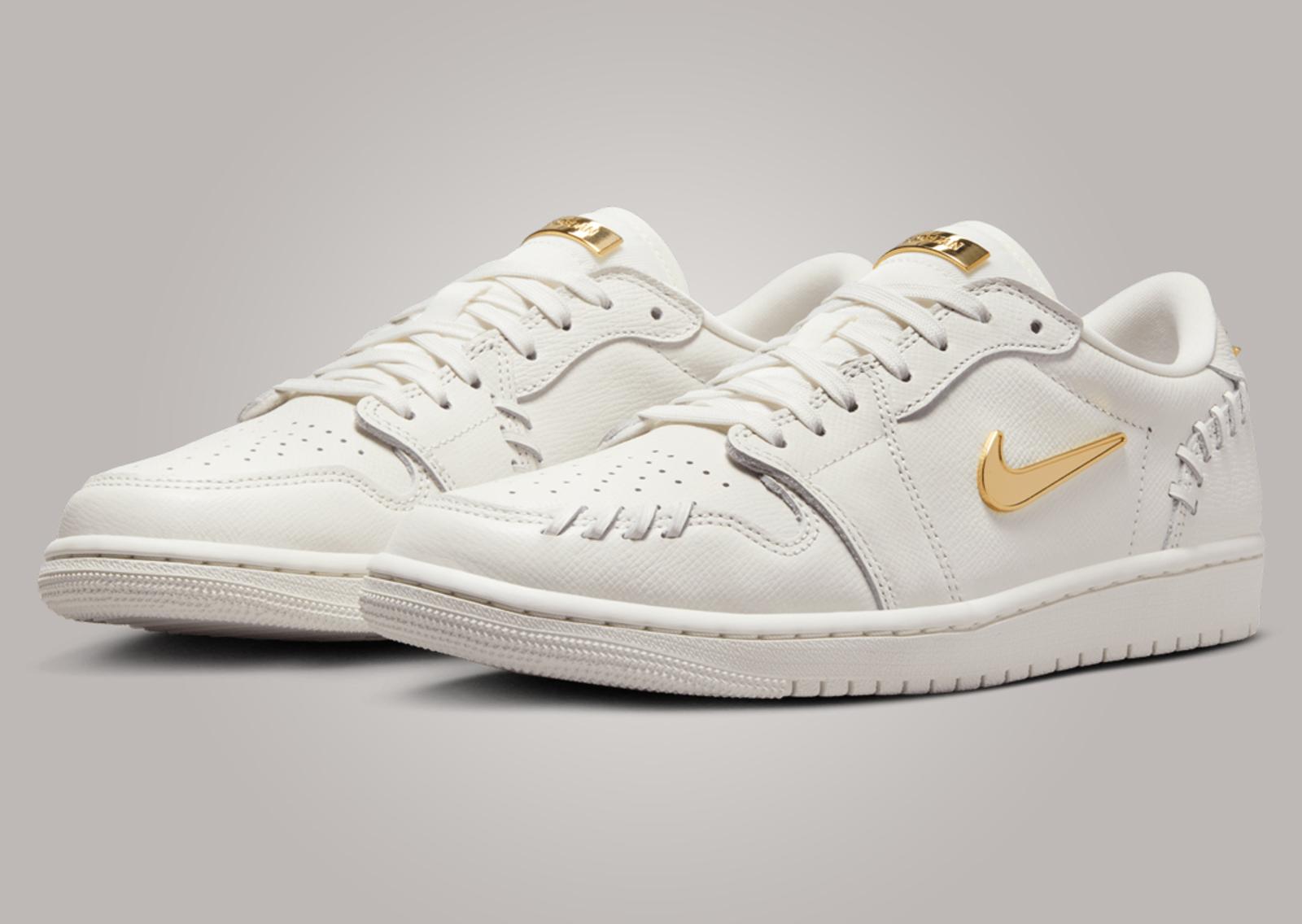 Air Jordan 1 MM Low Sail Metallic Gold (W) Angle