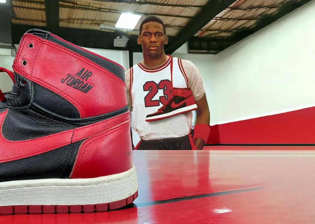 An Original Air Jordan 1 Banned Prototype With Alternate Branding is Going  to Auction