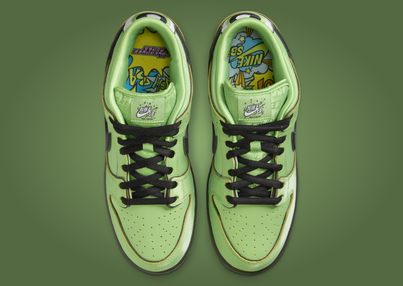 The Powerpuff Girls x Nike SB Dunk Low Pro QS Buttercup Top