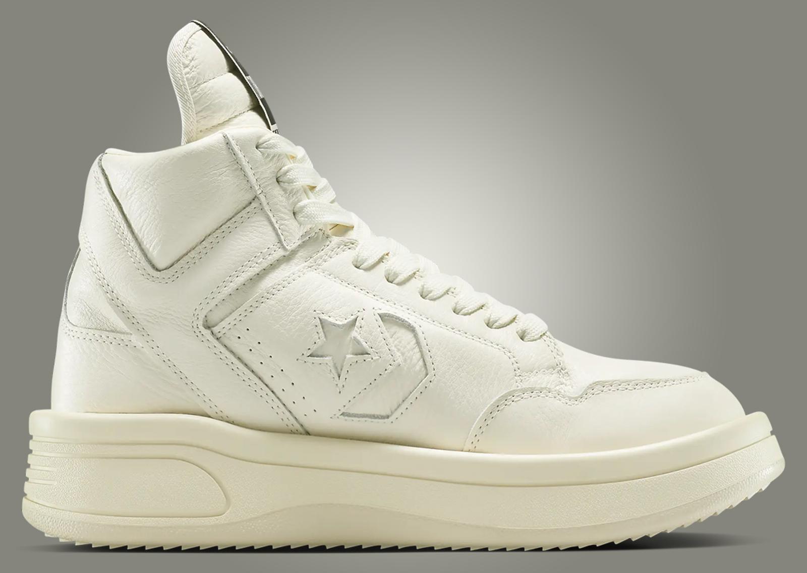 Rick Owens x Converse DRKSHDW TURBOWPN Egret Medial