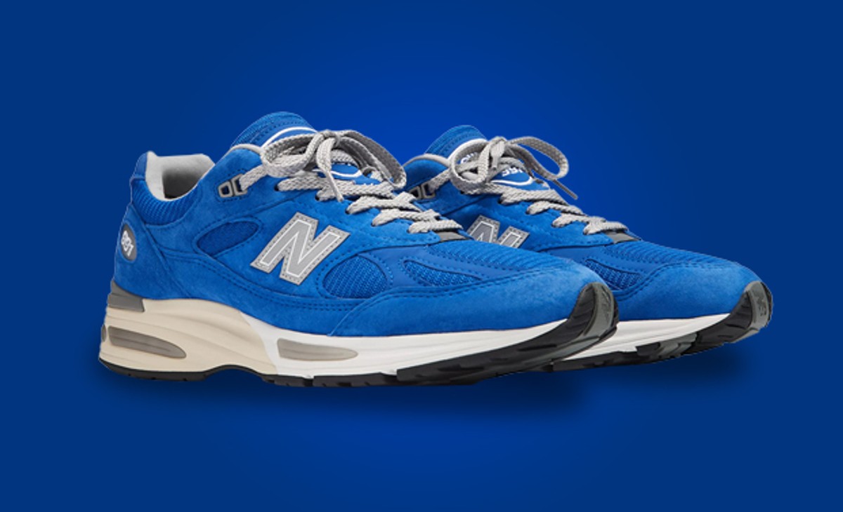 New Balance 991v2 Made in UK Silver Blue