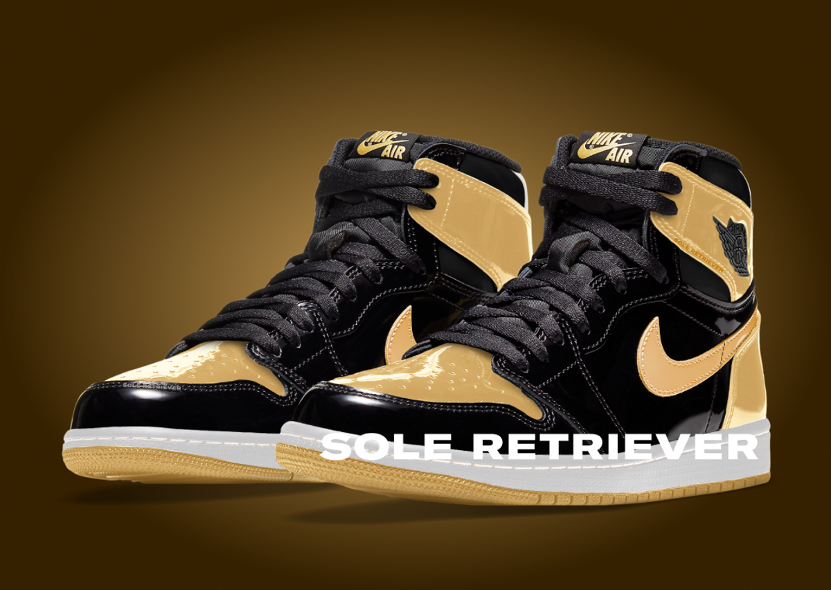 Black and gold jordan 1 best sale