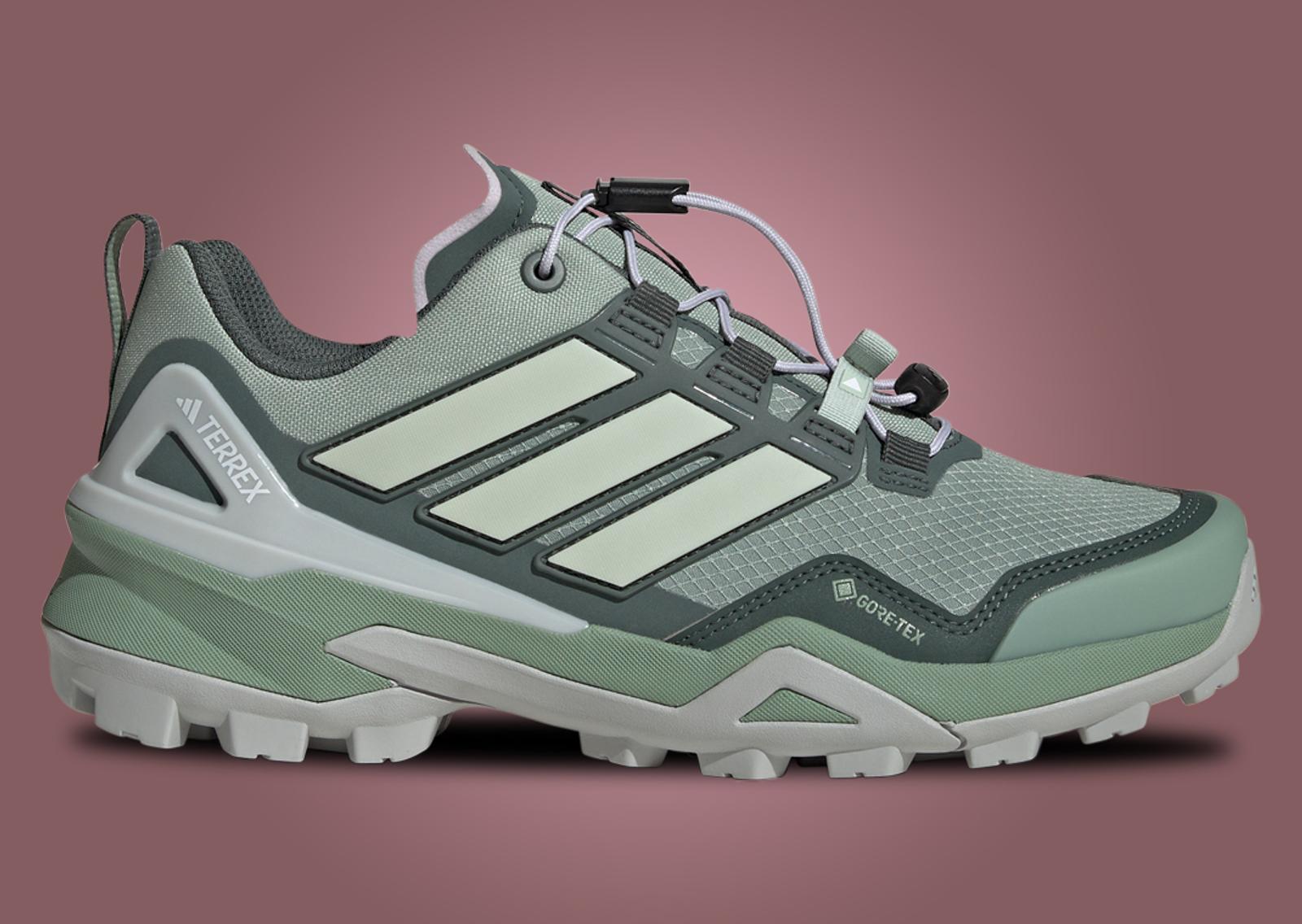 adidas Terrex Skychaser GORE-TEX Silver Green (W) Lateral