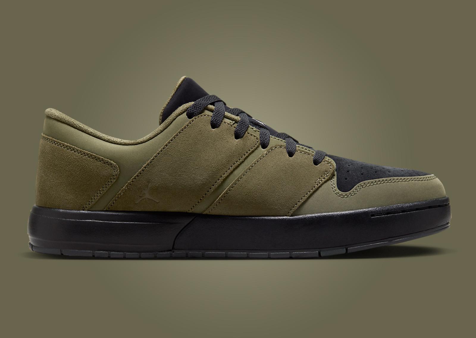 Air Jordan Nu Retro 1 Low Cargo Khaki Medial