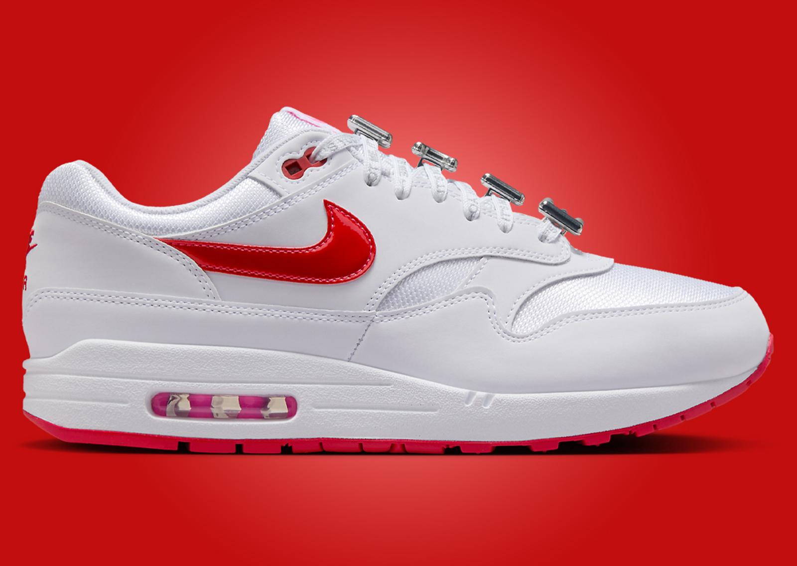 Nike Air Max 1 Valentine’s Day White (2025) Lateral