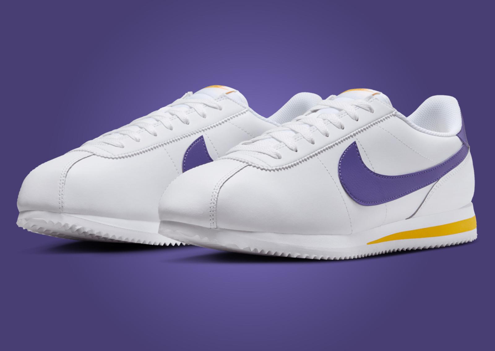 Nike Cortez Lakers Angle