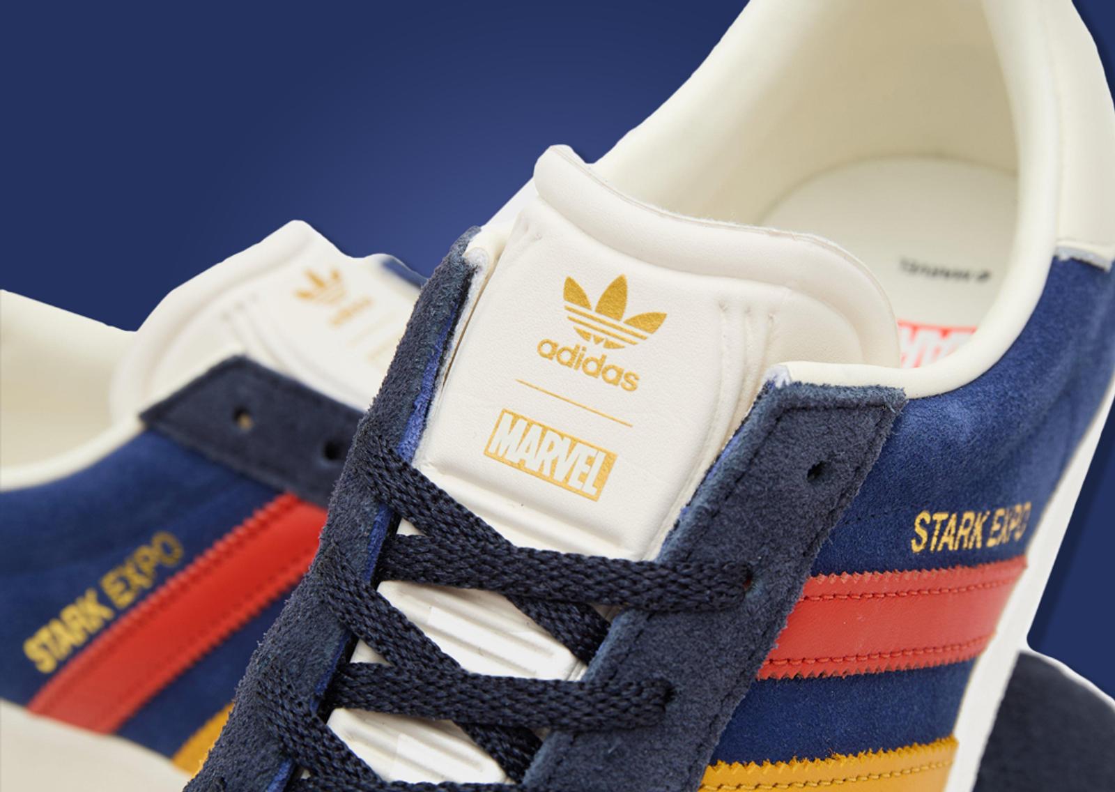 Marvel x adidas Gazelle Tony Stark (size? Exclusive) Tongue