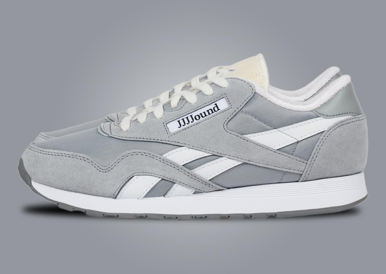 JJJJound x Reebok Classic Nylon Grey Lateral