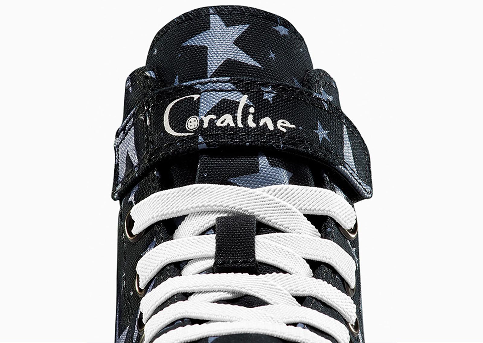 Coraline x Converse Chuck Taylor All-Star Hi EasyOn (Kids) Tongue Detail