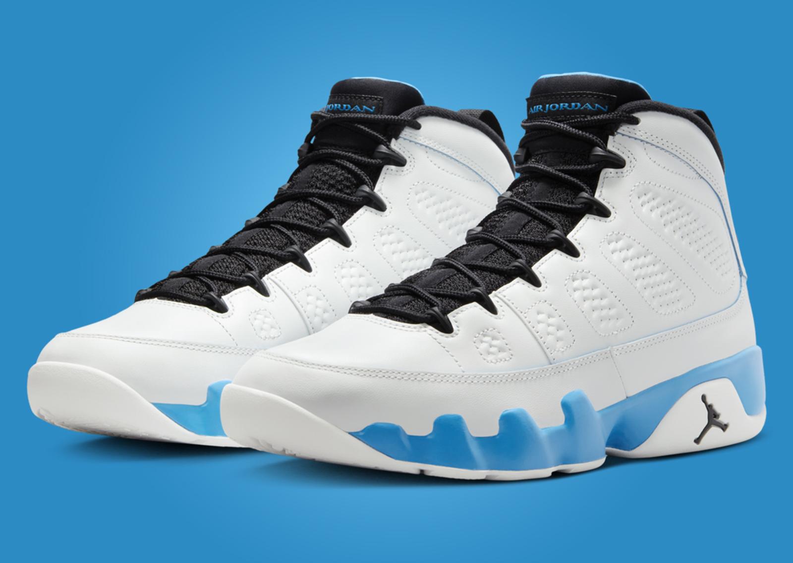 Air Jordan 9 Retro Powder Blue Angle