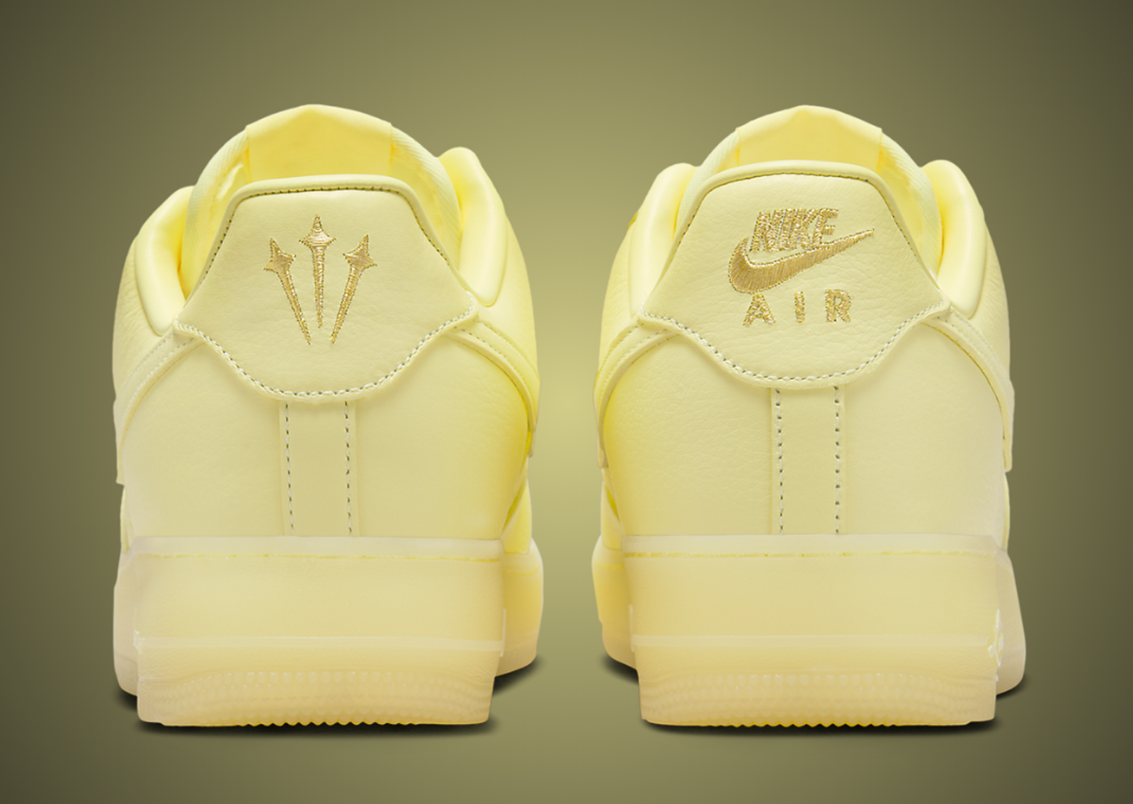 Drake x Nike Air Force 1 Low Certified Lover Boy Citron Tint Heel