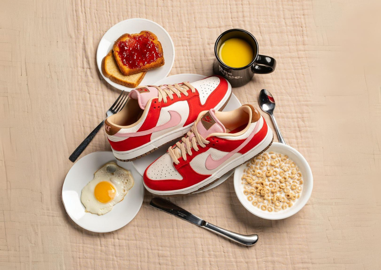 Nike Dunk Low Bacon (W) With Breakfast Food