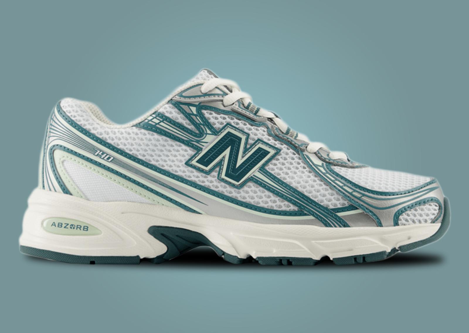 New Balance 740v2 White Marsh Green Lateral