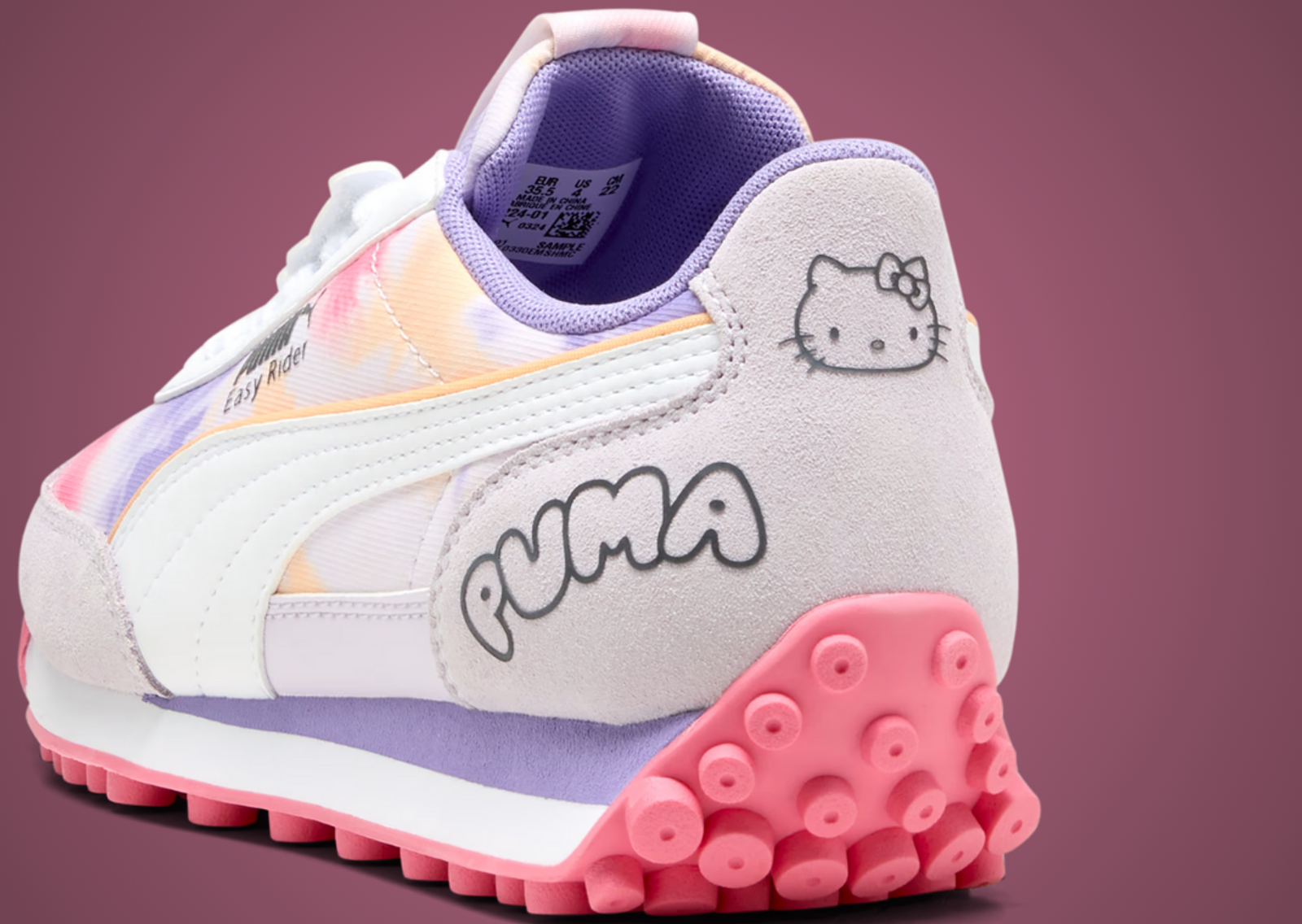 Hello Kitty x Puma Easy Rider Kuromi (GS) Heel Angle