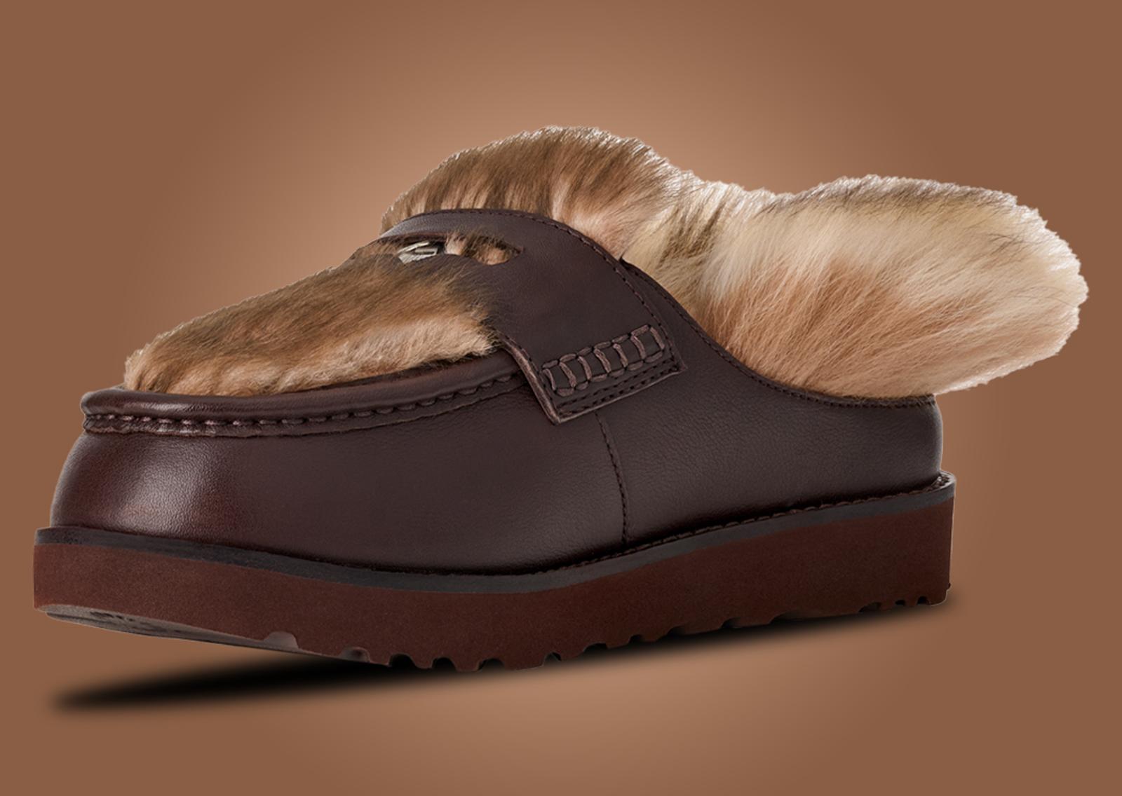 Ambush x UGG Loafer Burgundy Angle