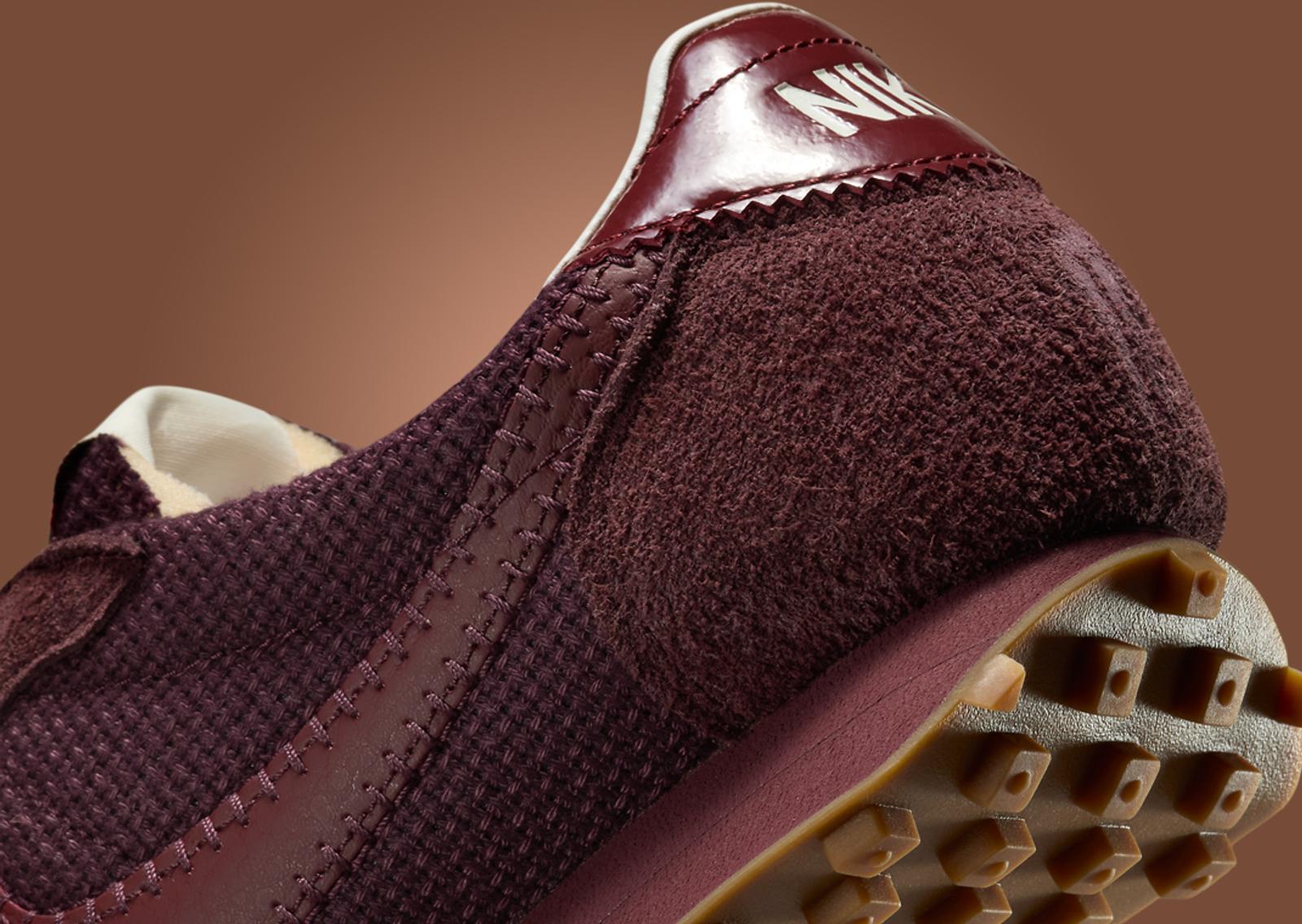 size? x Nike LD-1000 Burgundy Crush Heel Detail